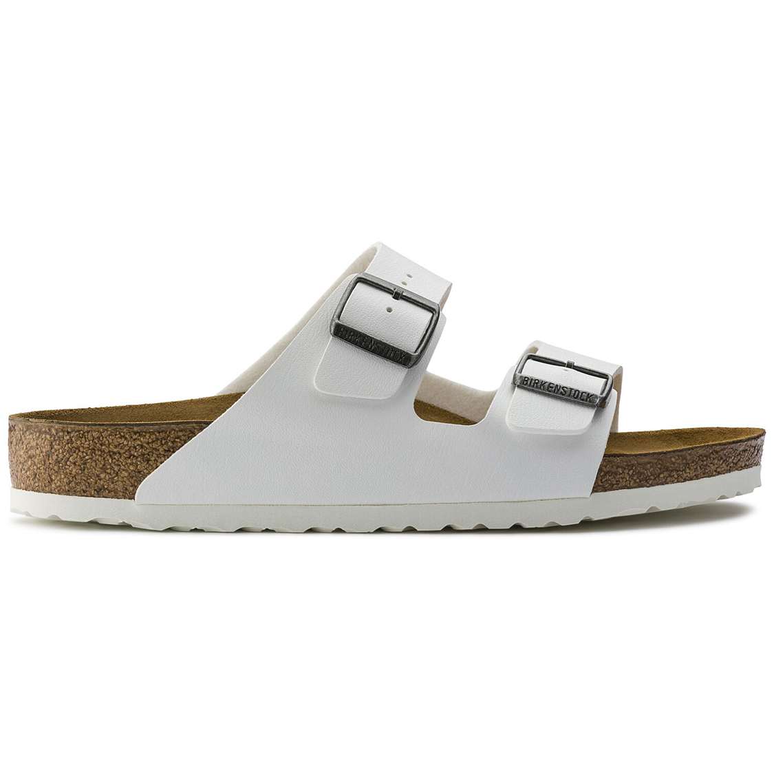 Birkenstock Arizona Birko-Flor Two Strap Sandals White | D6d5DfoQkPn