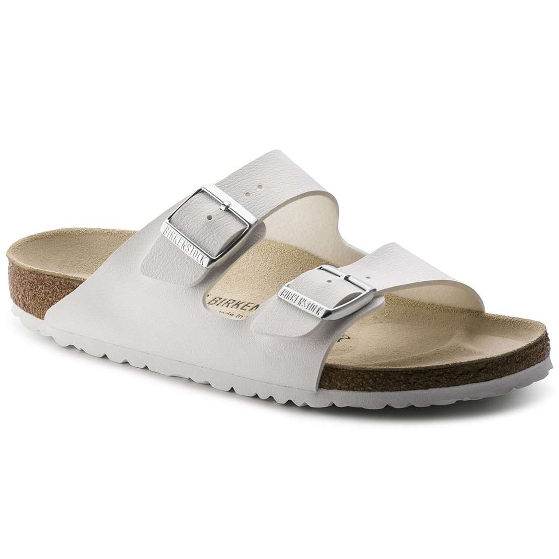 Birkenstock Arizona Birko-Flor Two Strap Sandals White | E2s6oFQzQEQ