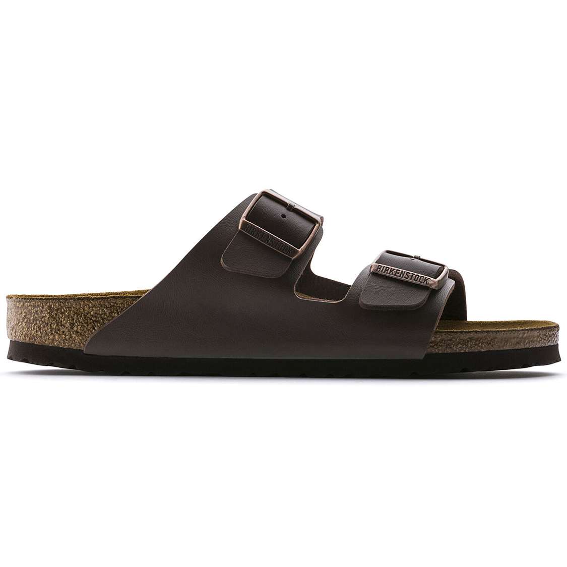 Birkenstock Arizona Birko-Flor Two Strap Sandals Dark Brown | KOawdKaCaYc