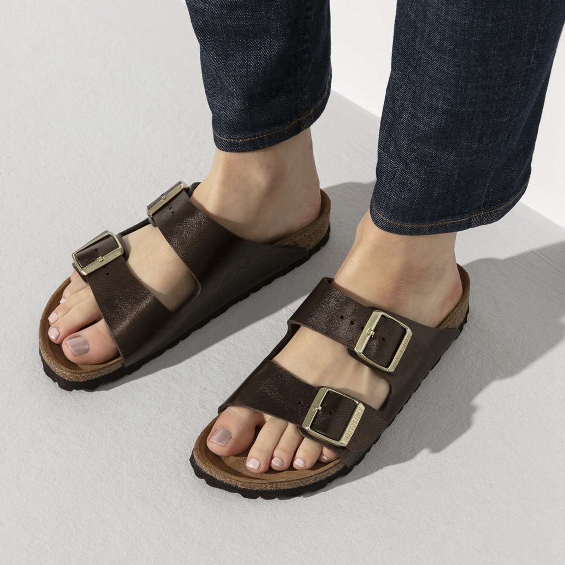 Birkenstock Arizona Birko-Flor Two Strap Sandals Yellow | XRzHVc4pPaw