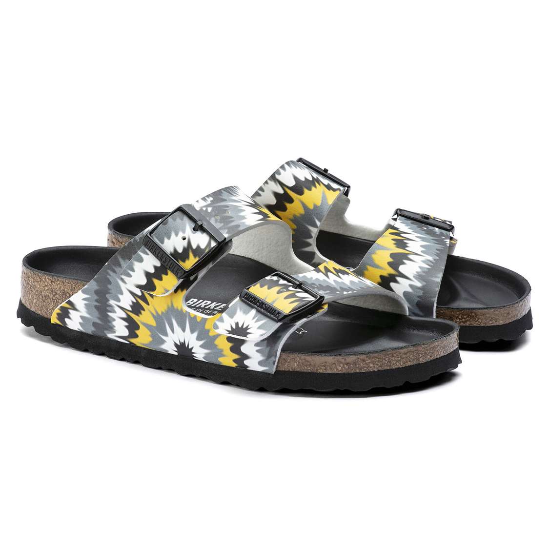 Birkenstock Arizona Birko-Flor Two Strap Sandals Grey | mcGrQytK4xV