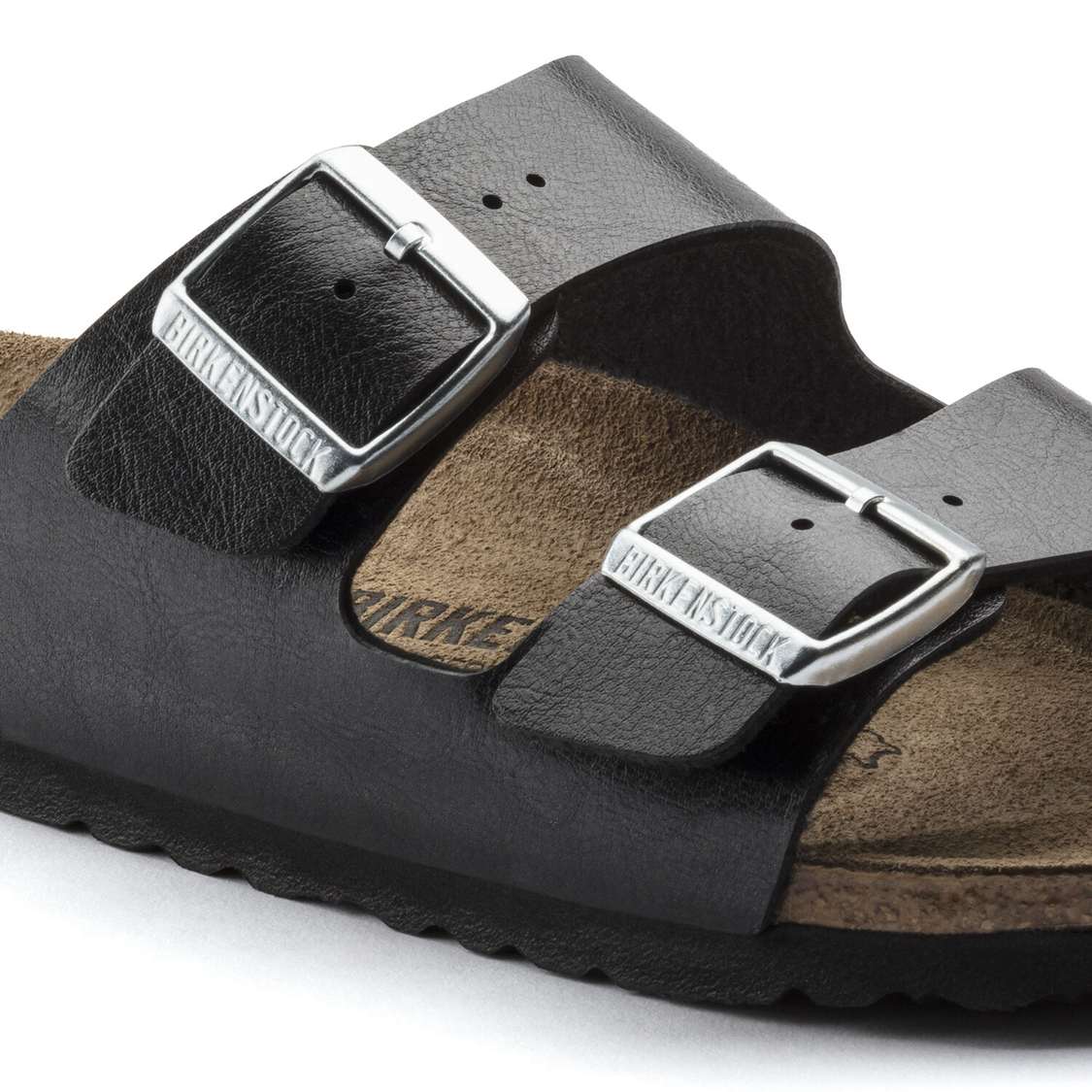 Birkenstock Arizona Birko-Flor Two Strap Sandals Black | yTtkYij2vXT