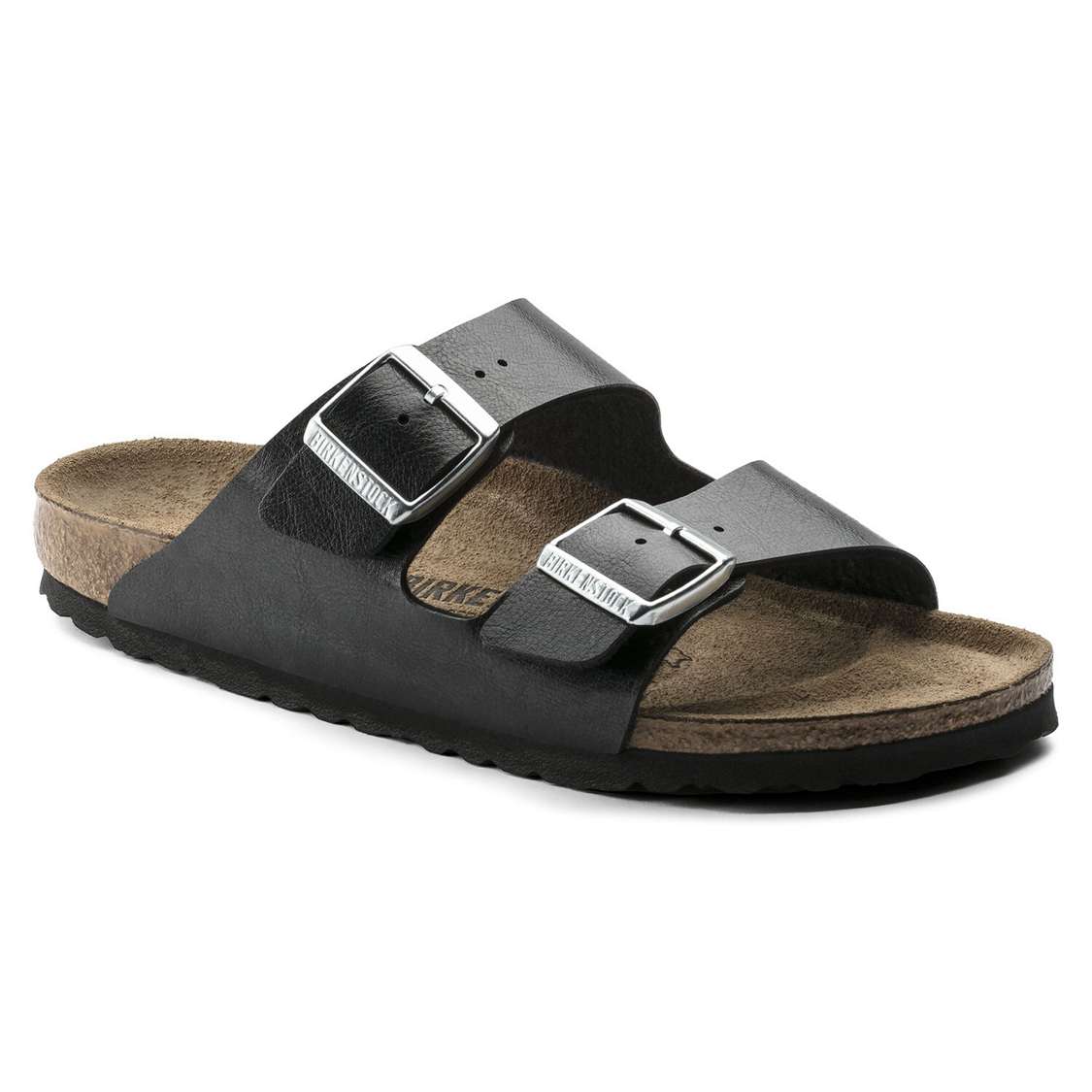 Birkenstock Arizona Birko-Flor Two Strap Sandals Black | yTtkYij2vXT