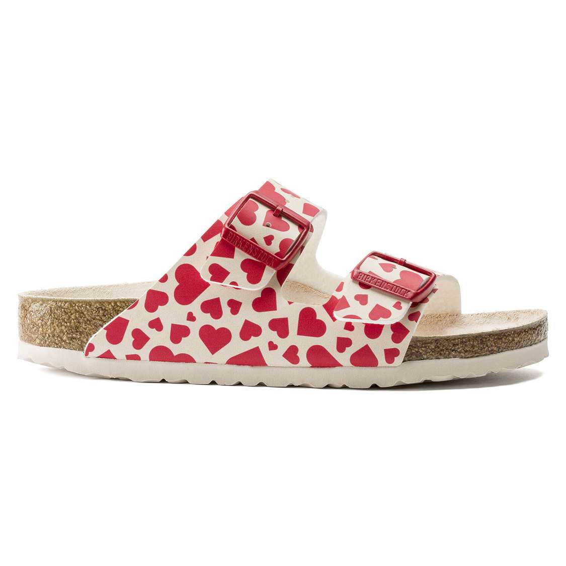 Birkenstock Arizona Birko-Flor Two Strap Sandals Red | zUlysQOZagw