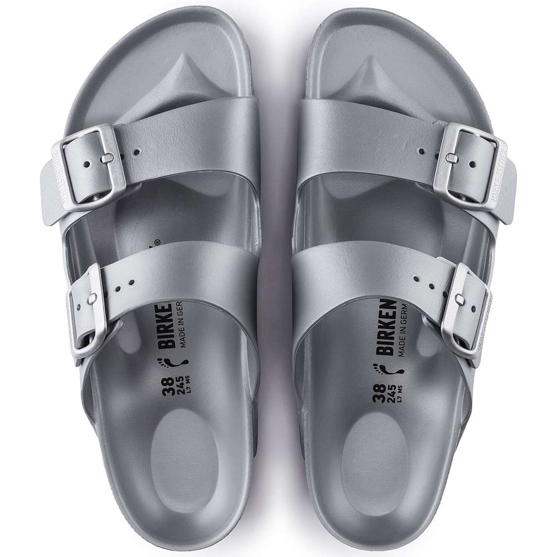 Birkenstock Arizona Essentials EVA Water Friendly Sandals Silver | DtnOQBdL3Qp