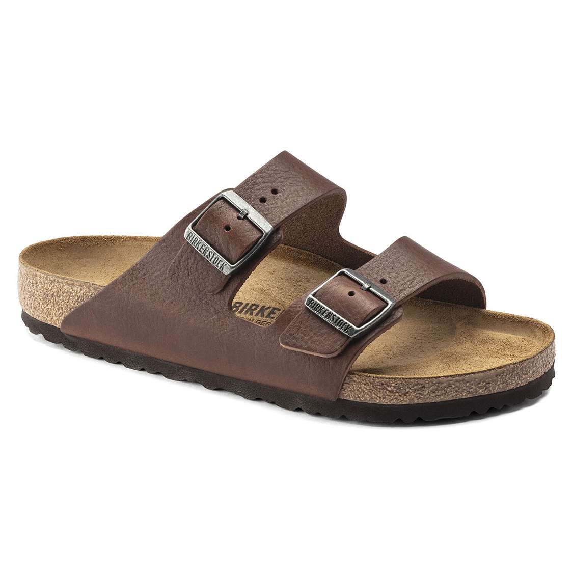 Birkenstock Arizona Leather Two Strap Sandals Brown | 2EOzyAreyNm