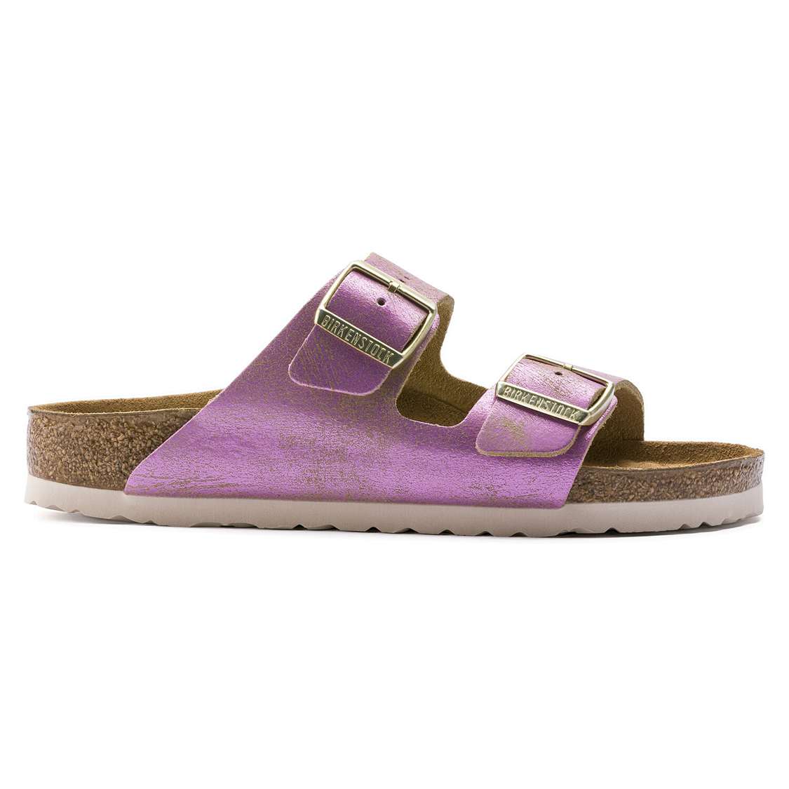 Birkenstock Arizona Leather Two Strap Sandals Wash Pink | 5Jo1BsH4nCe