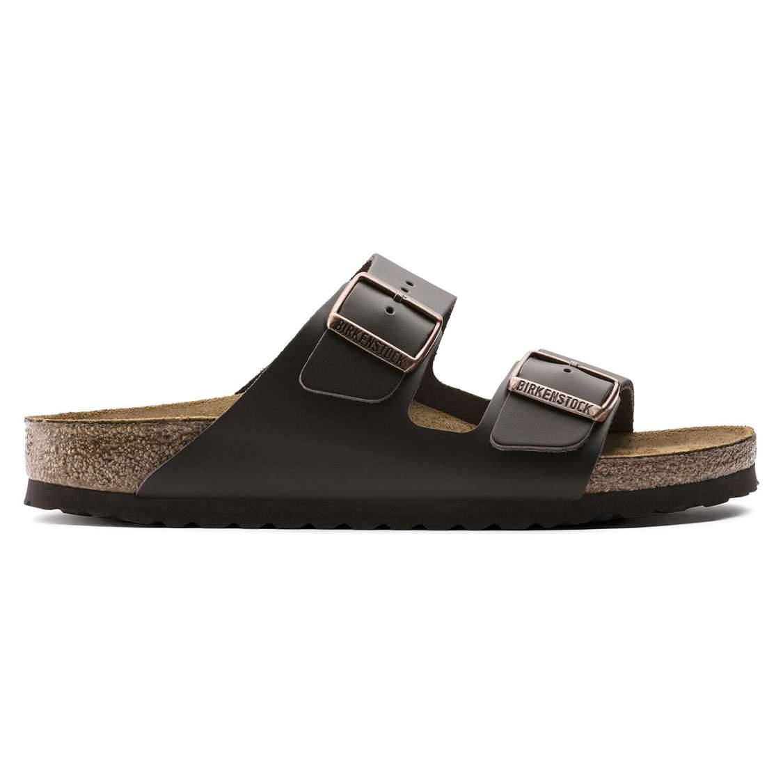 Birkenstock Arizona Leather Two Strap Sandals Dark Brown | YCbRc7HCBGK