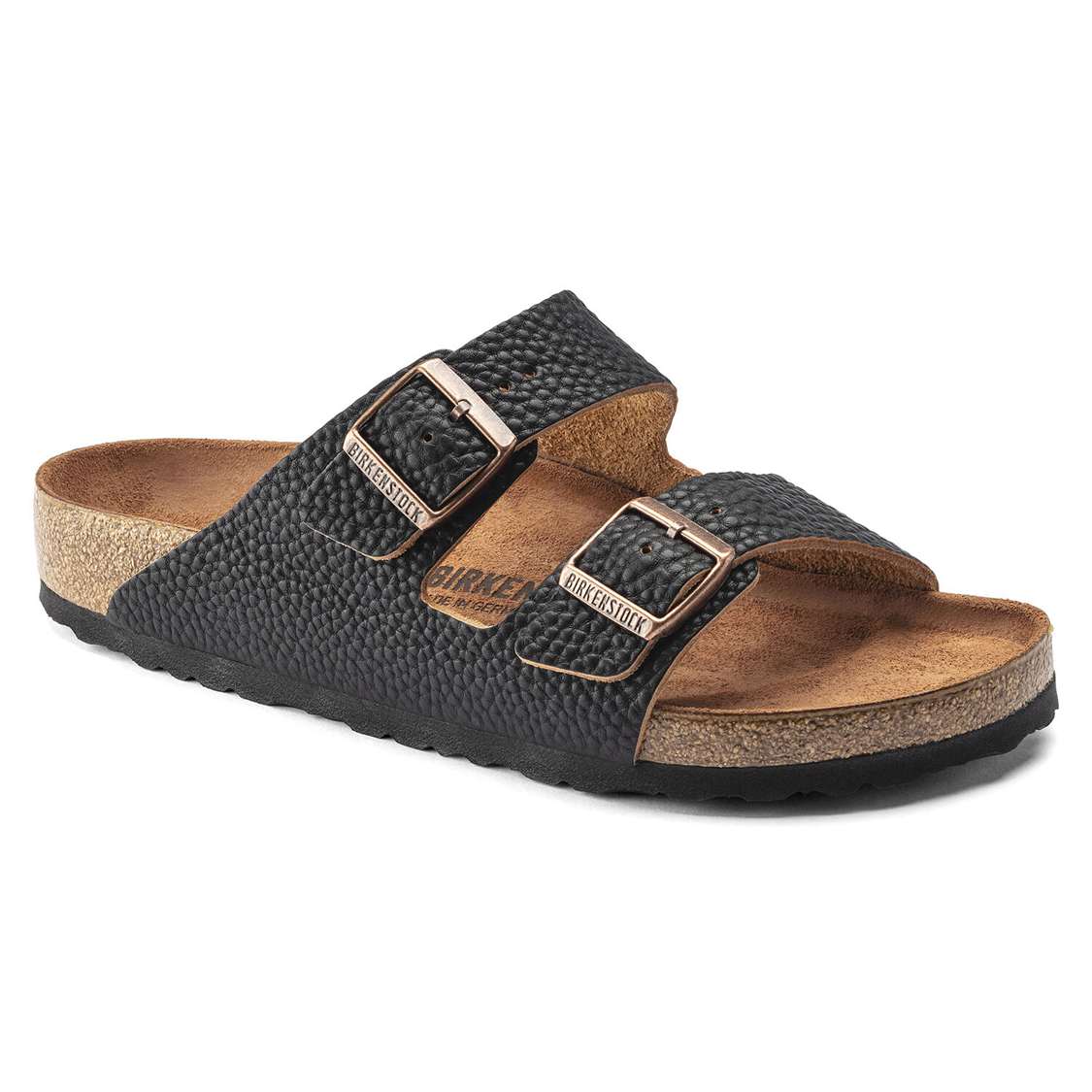 Birkenstock Arizona Leather Two Strap Sandals Black | j68FwuR6f9i