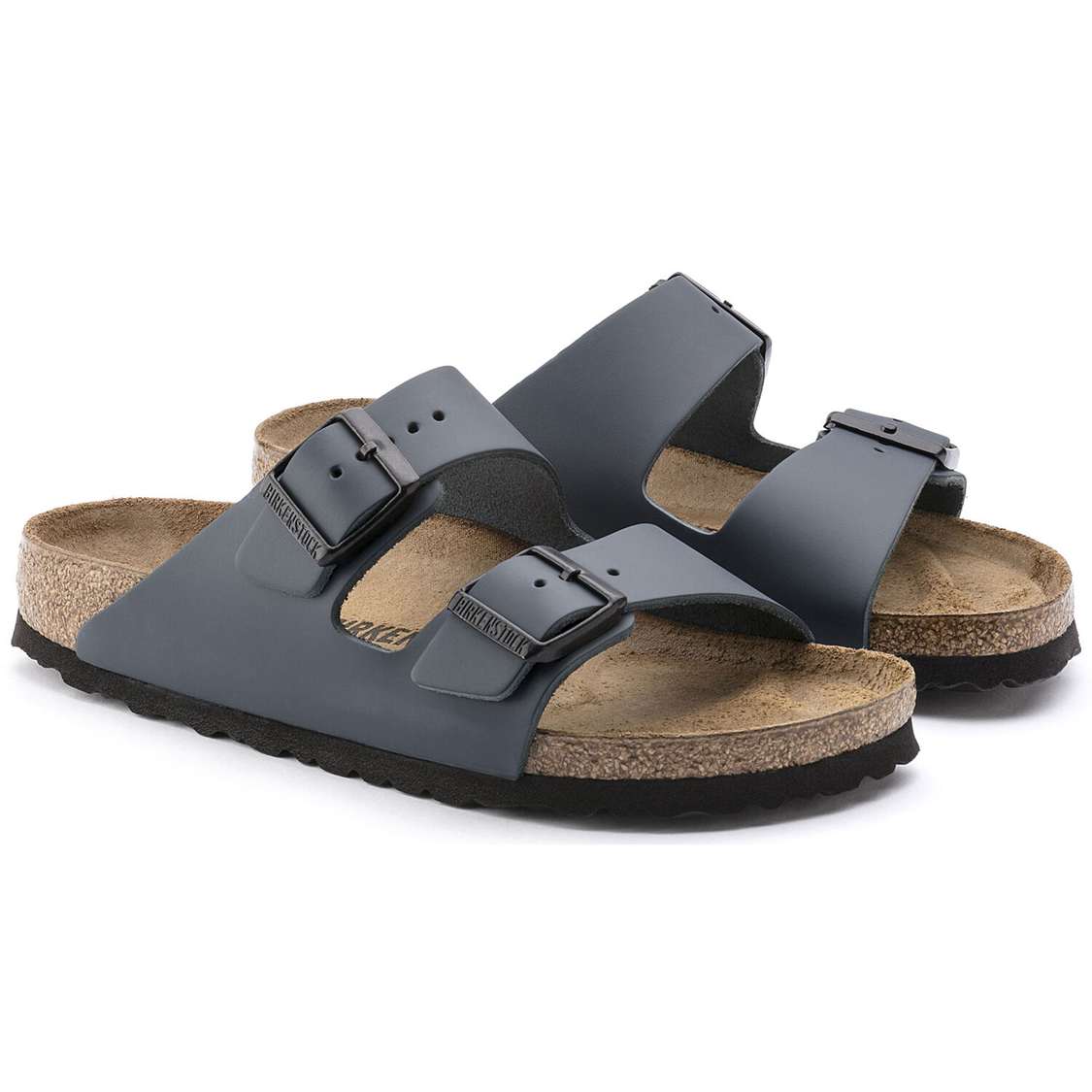 Birkenstock Arizona Leather Two Strap Sandals Blue | puwOd393YzT