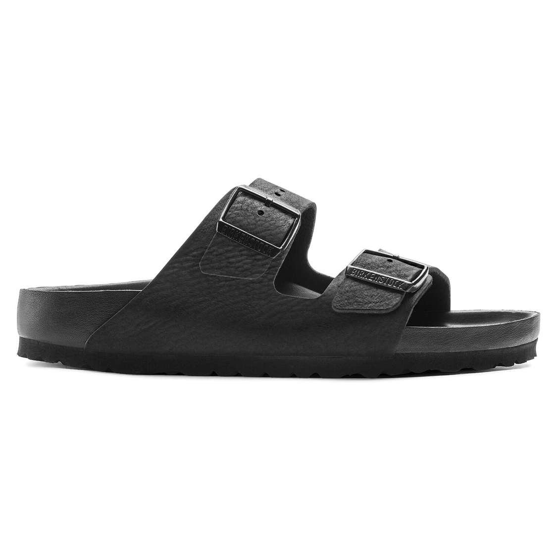 Birkenstock Arizona Leather Two Strap Sandals Black | qt3SkftTzPh