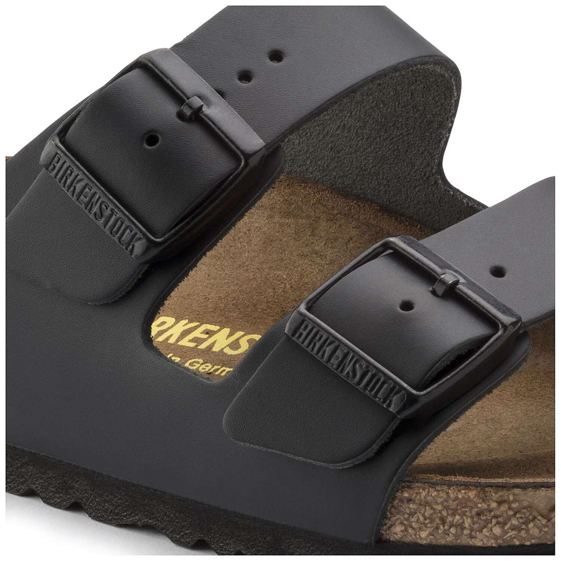 Birkenstock Arizona Leather Two Strap Sandals Black | tovLymH3flb