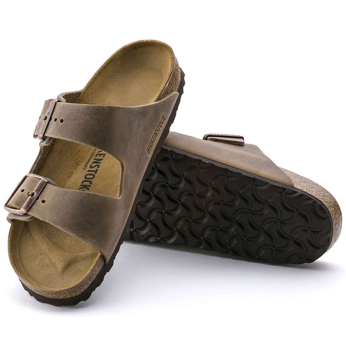 Birkenstock Arizona Oiled Leather Two Strap Sandals Brown | BuQe8hxU6zT