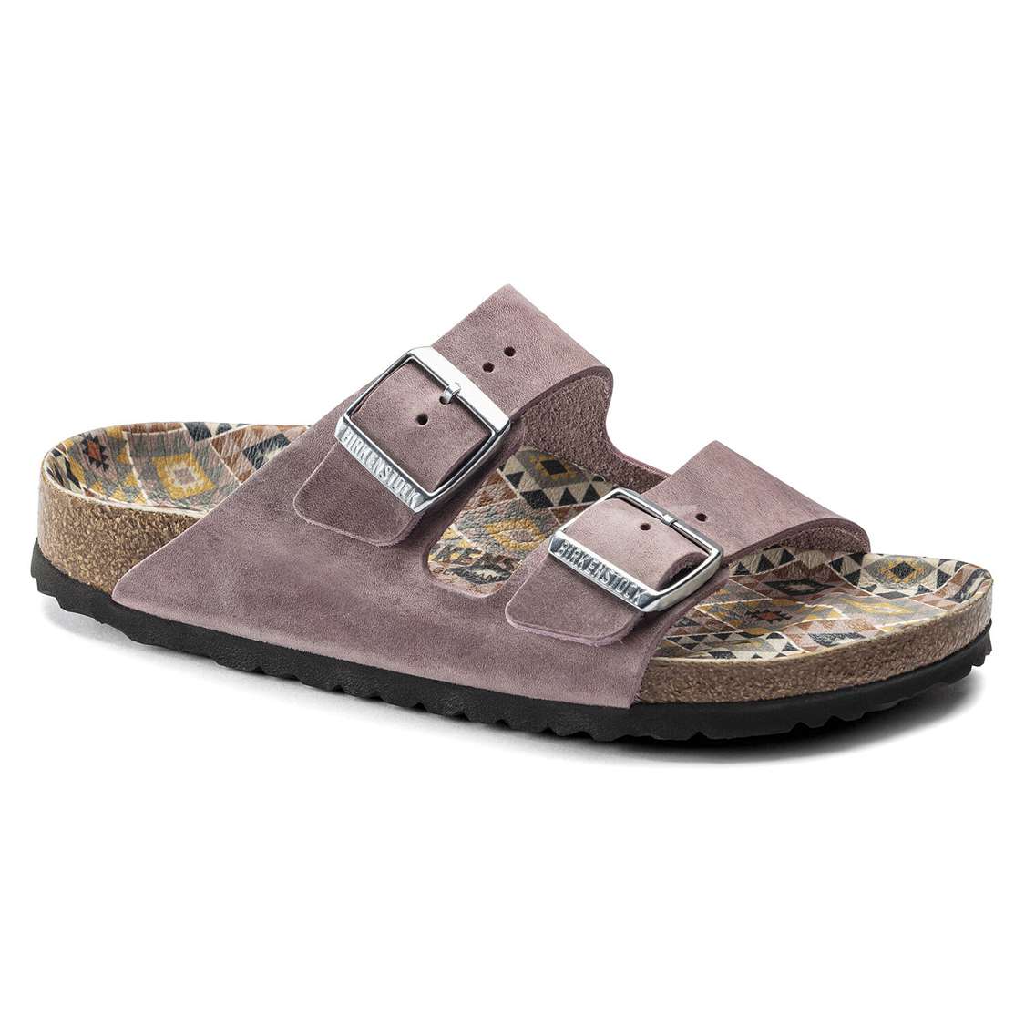 Birkenstock Arizona Oiled Leather Two Strap Sandals Lavender | D6ZBowZmSzH