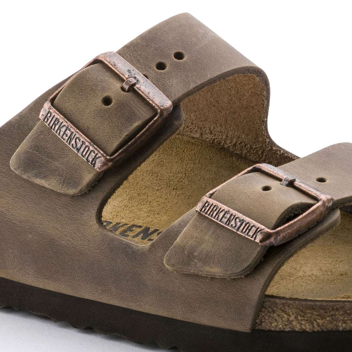 Birkenstock Arizona Oiled Leather Two Strap Sandals Brown | GYSbfDDyYPn