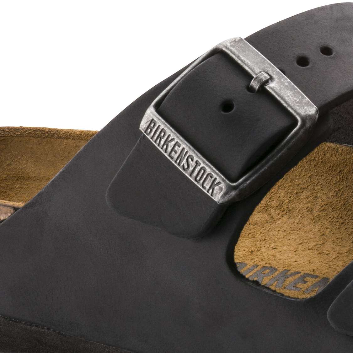 Birkenstock Arizona Oiled Leather Two Strap Sandals Black | WGcyUmWBCo9