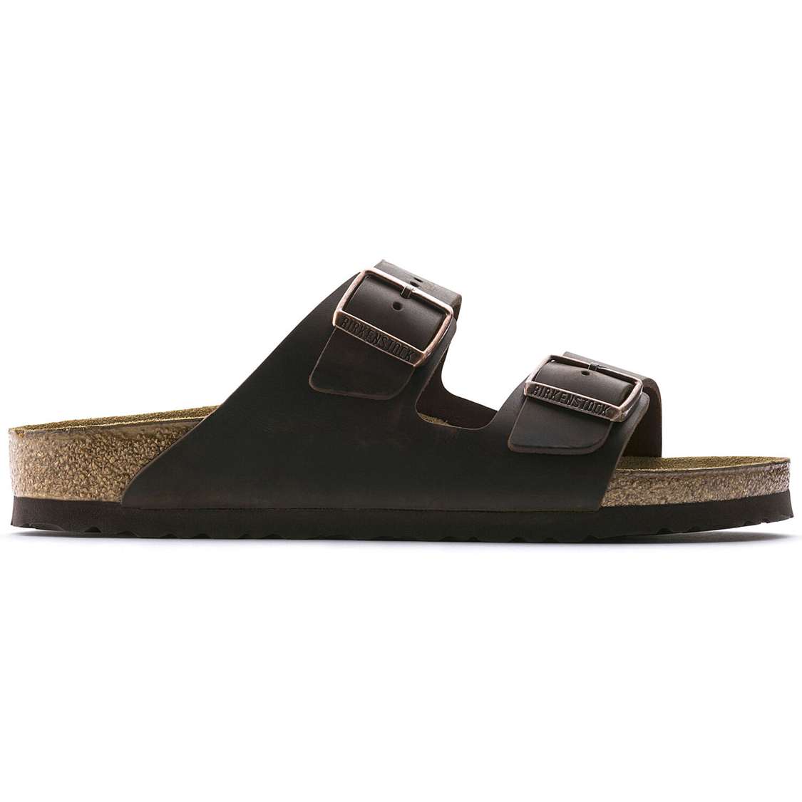 Birkenstock Arizona Oiled Leather Two Strap Sandals Brown | qyjCvxvZJFu