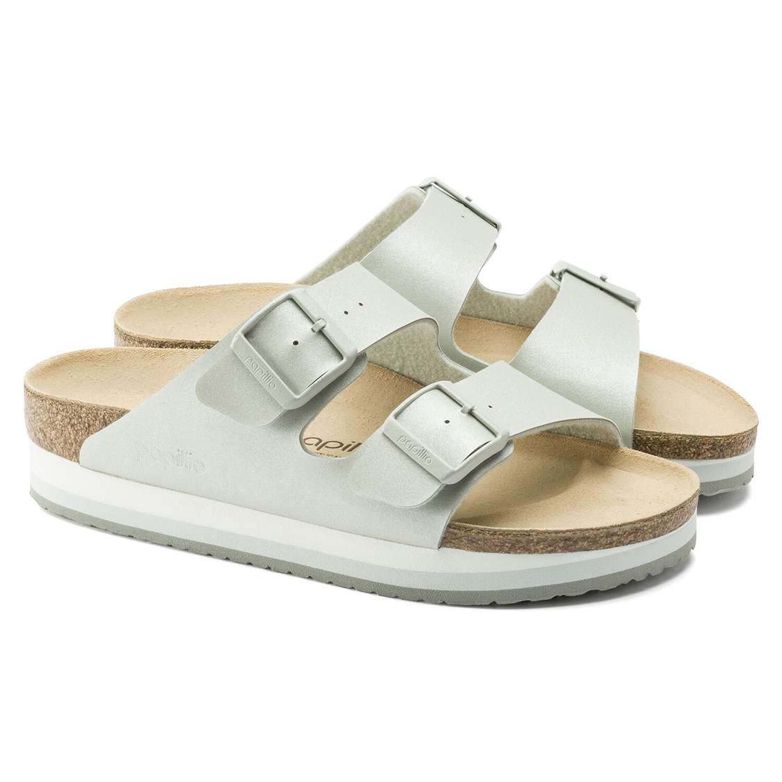 Birkenstock Arizona Platform Birko-Flor Platforms Sandals Yellow | Z1RdRtsJJgK