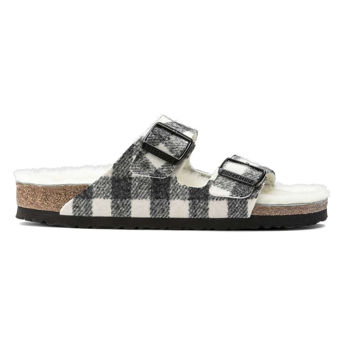 Birkenstock Arizona Shearling Wool Two Strap Sandals White | 8qihmueDmzv