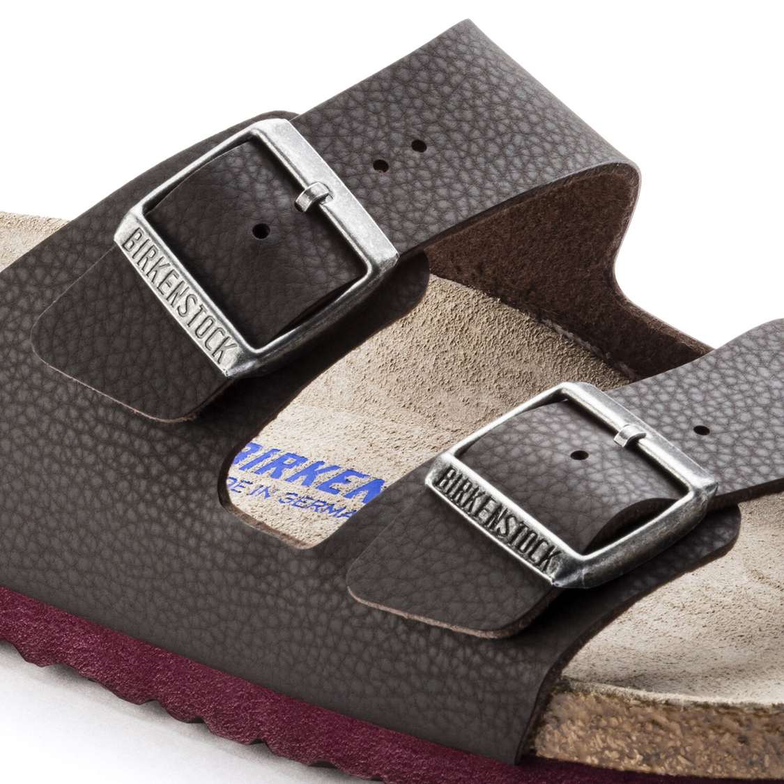 Birkenstock Arizona Soft Footbed Birko-Flor Embossed Two Strap Sandals Black | Oh2uzyFo8kQ