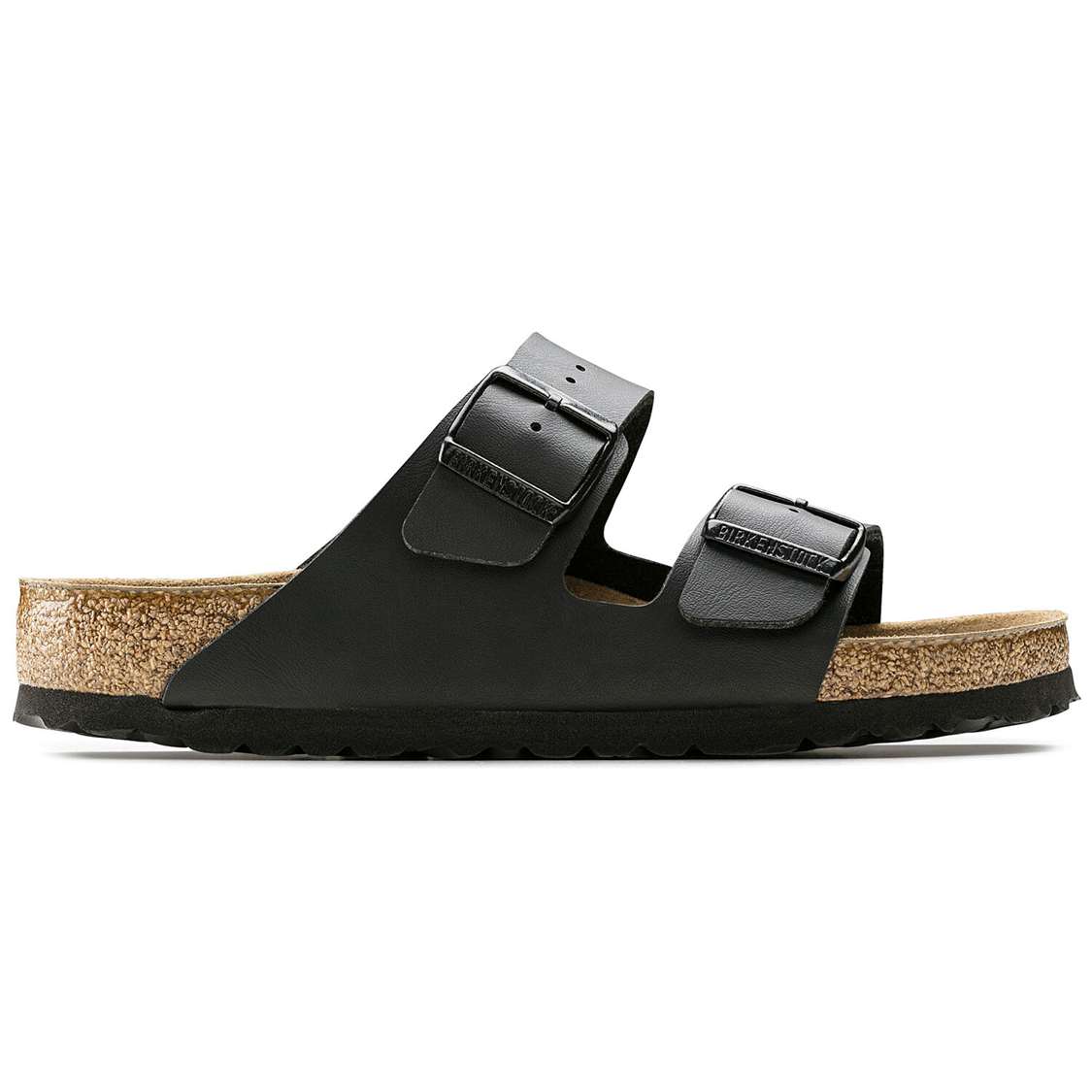 Birkenstock Arizona Soft Footbed Birko-Flor Two Strap Sandals Black | f2BlSUCUe9W