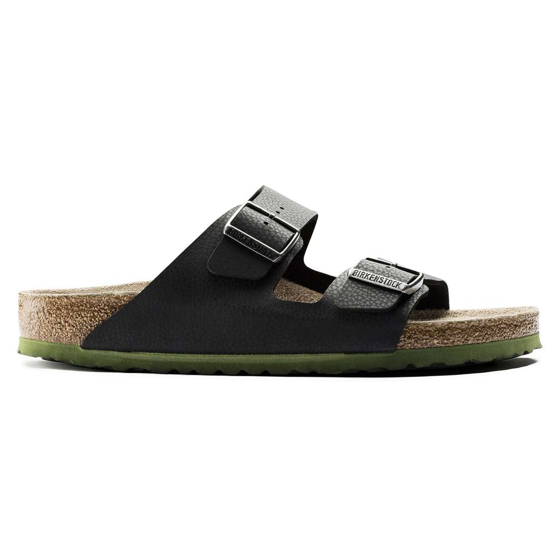 Birkenstock Arizona Soft Footbed Birko-Flor Embossed Two Strap Sandals Black | ghzHEWtcClv