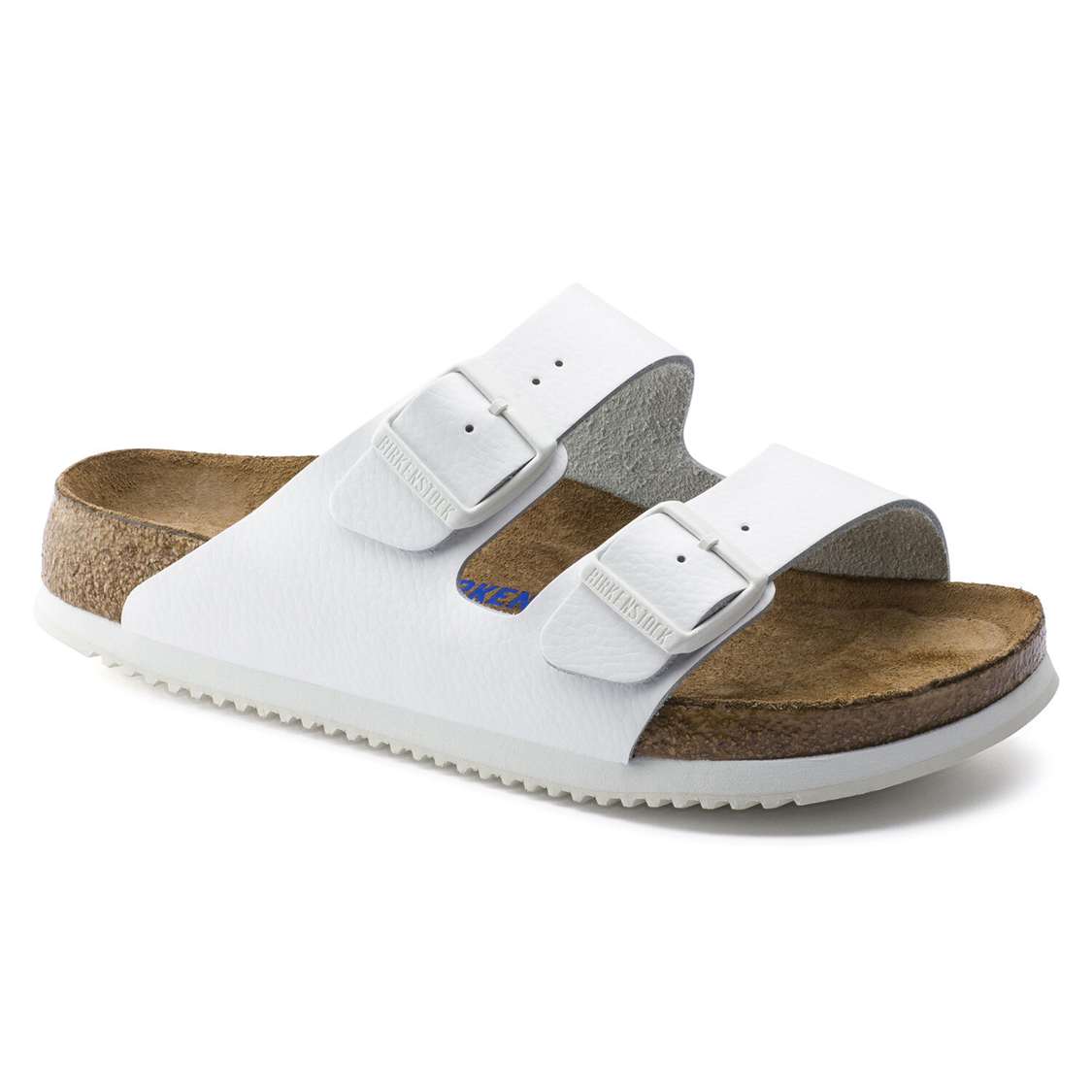 Birkenstock Arizona Soft Footbed Leather Two Strap Sandals White | xgBXmIGvio2