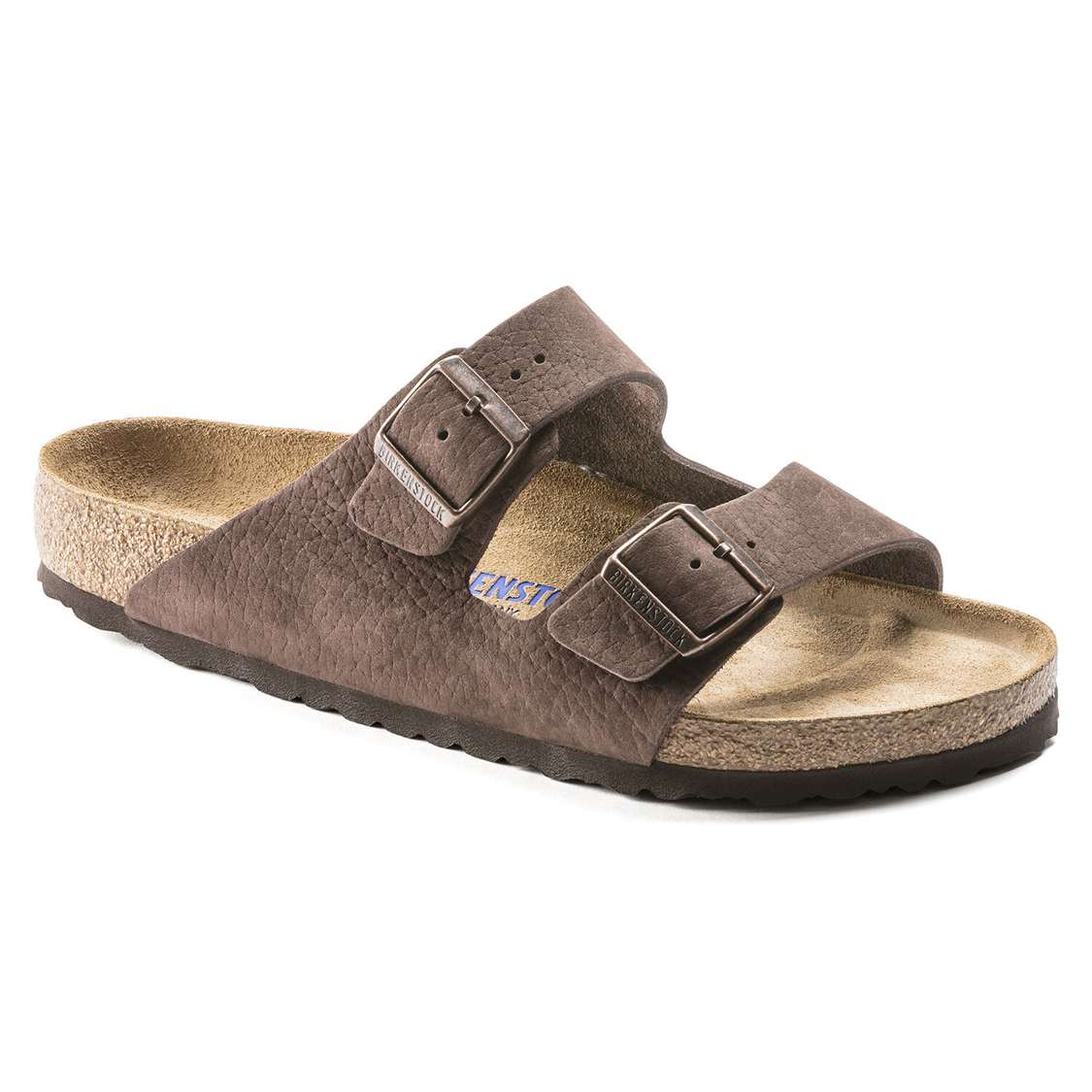 Birkenstock Arizona Soft Footbed Nubuck Leather Two Strap Sandals Yellow | sXuuZgQlQqc