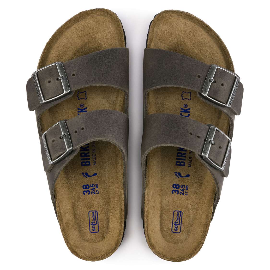 Birkenstock Arizona Soft Footbed Oiled Leather Two Strap Sandals Yellow | 1GqQOiaXJ6j