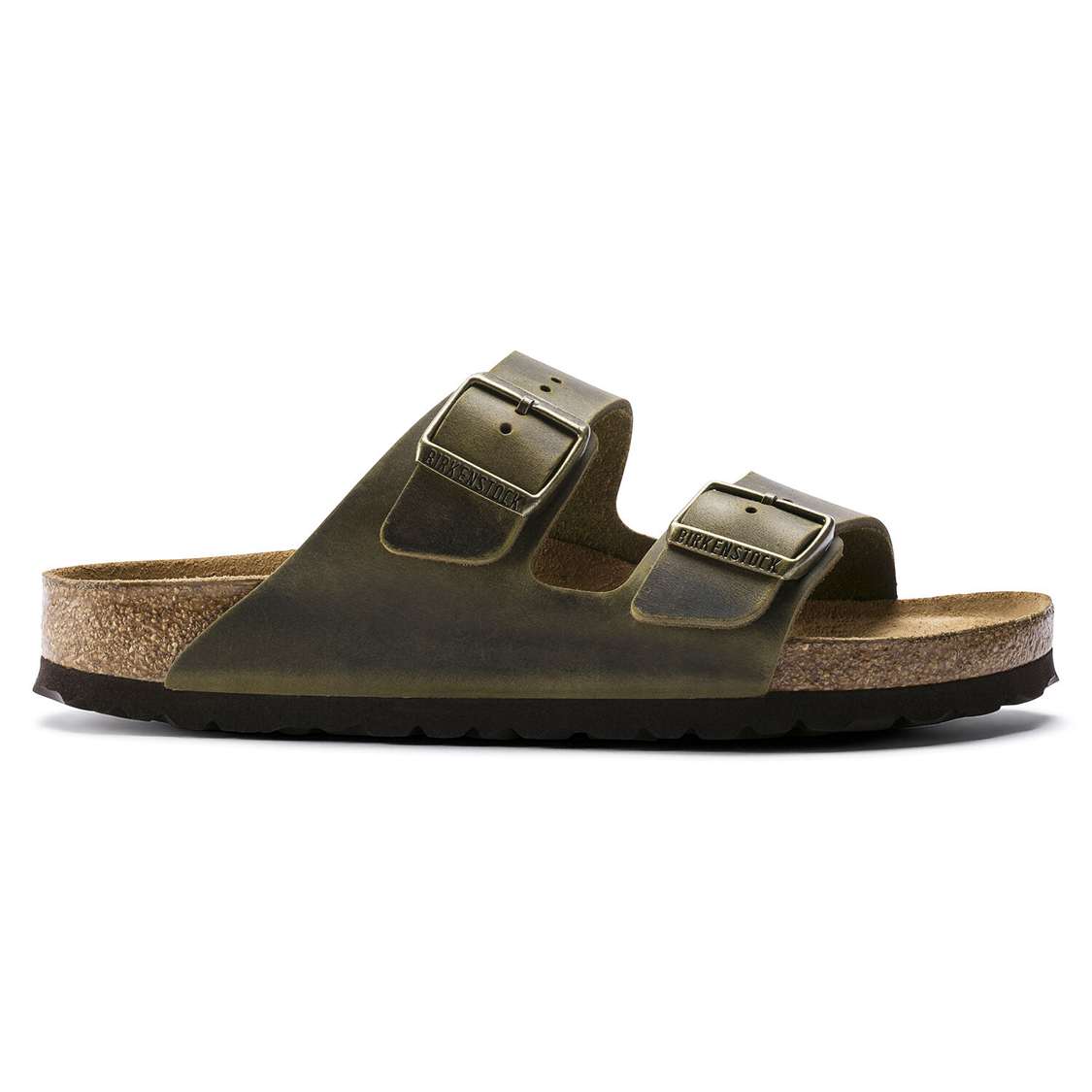 Birkenstock Arizona Soft Footbed Oiled Leather Two Strap Sandals Yellow | 79Lk8UTxuve