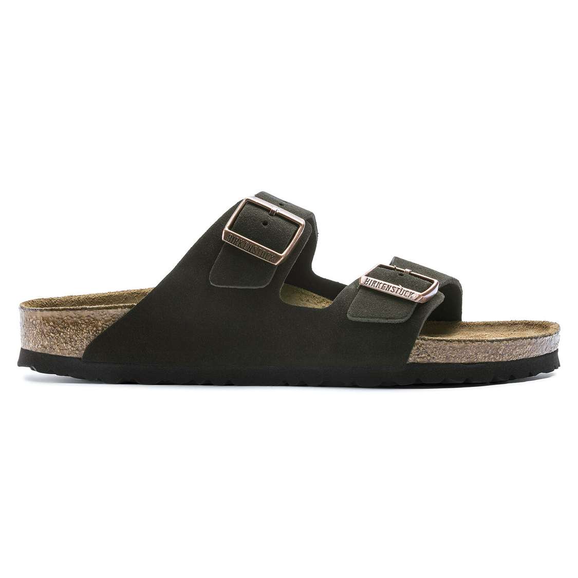 Birkenstock Arizona Soft Footbed Suede Leather Two Strap Sandals Yellow | zrlofhbpSMr