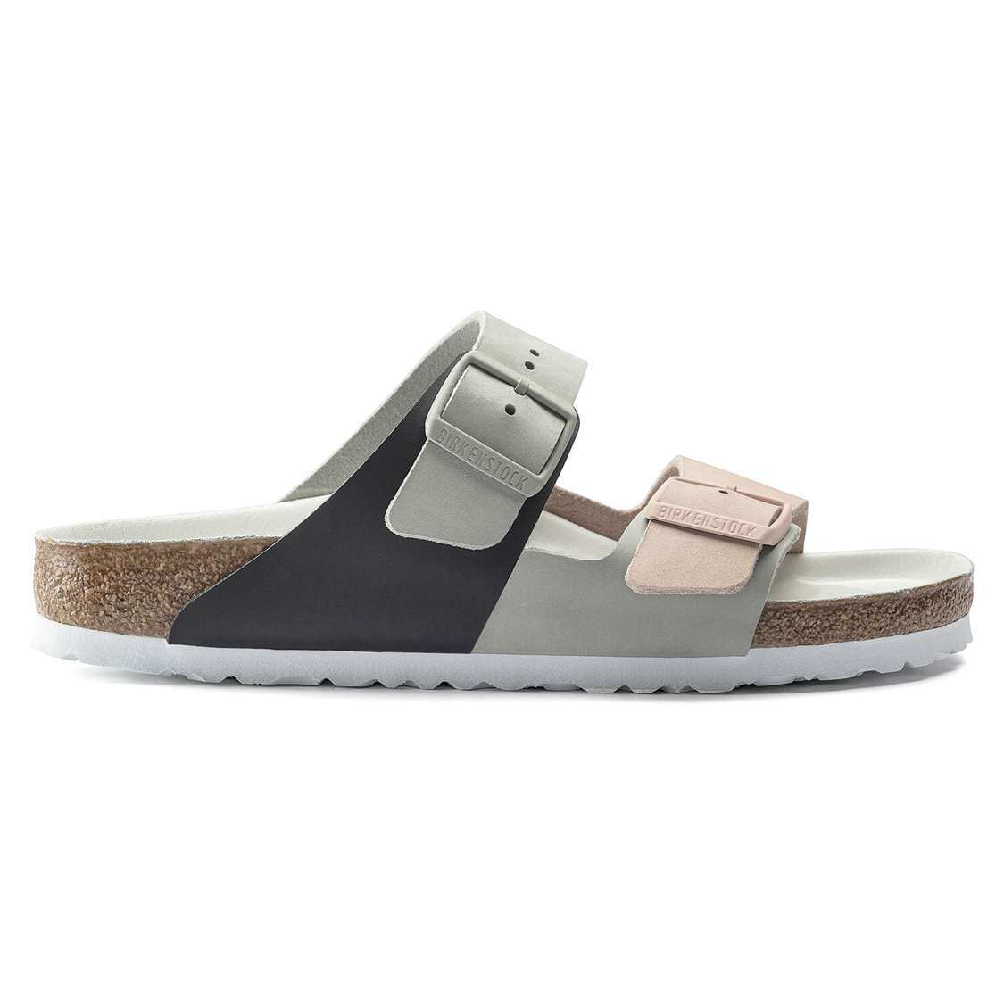 Birkenstock Arizona Split Nubuck Leather Two Strap Sandals Light Rose | R35YSFJXNwq