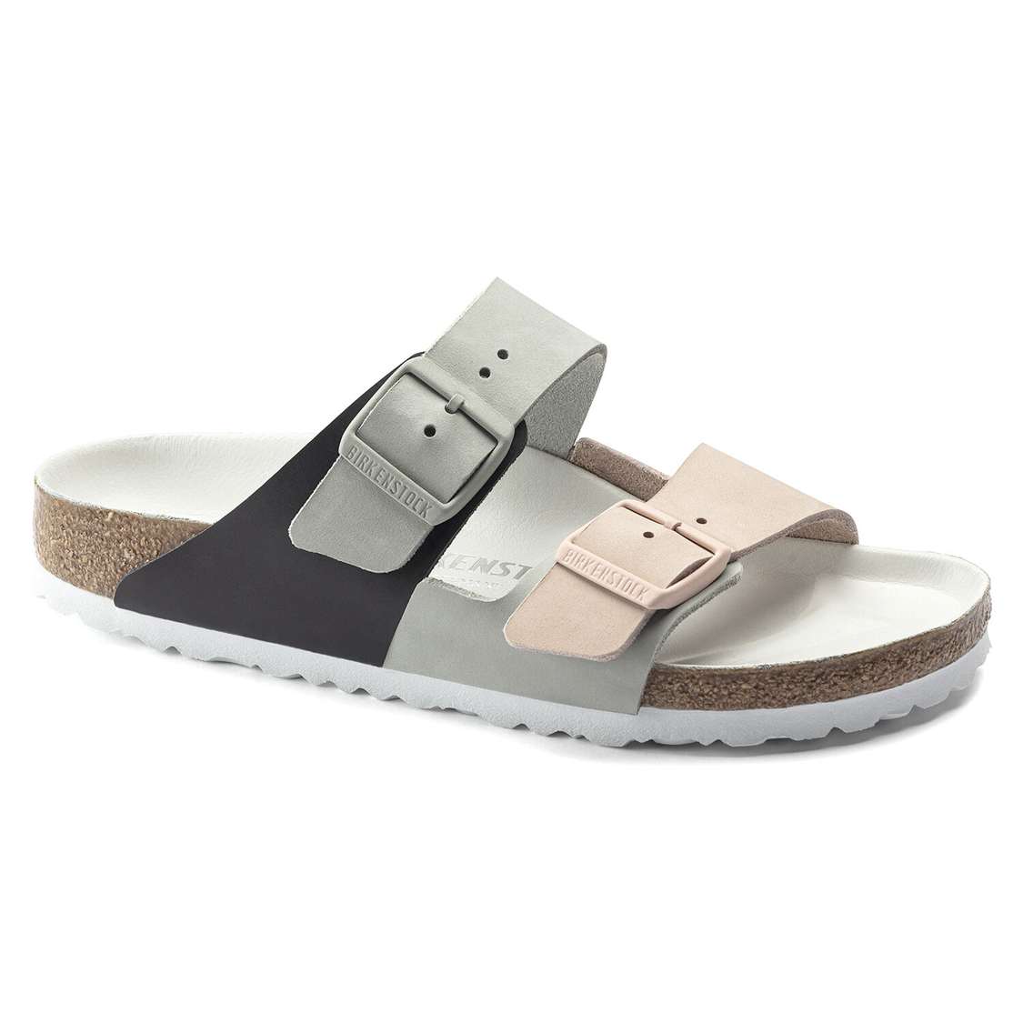 Birkenstock Arizona Split Nubuck Leather Two Strap Sandals Light Rose | R35YSFJXNwq