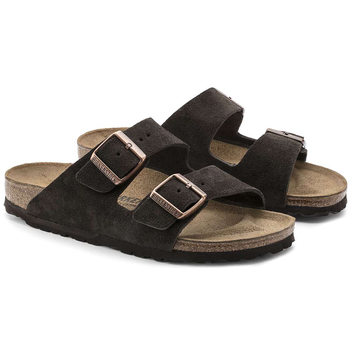 Birkenstock Arizona Suede Leather Two Strap Sandals Yellow | Gn6fBKRerxT