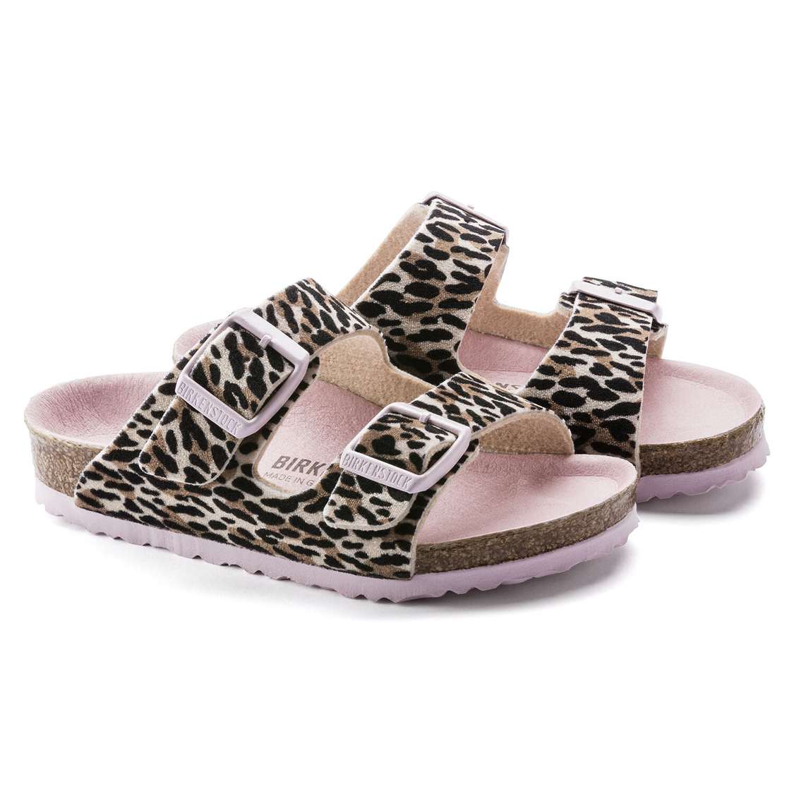 Birkenstock Arizona Textile Girls Sandals Brown Rose | 3cAxa5rMwlV