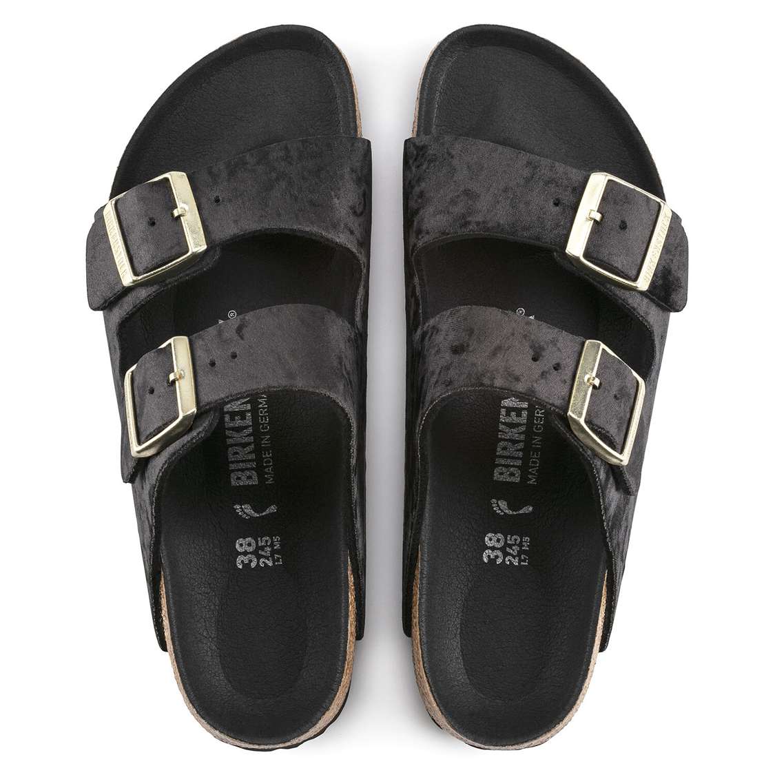 Birkenstock Arizona Textile Two Strap Sandals Black | XMIbjqnqDYA