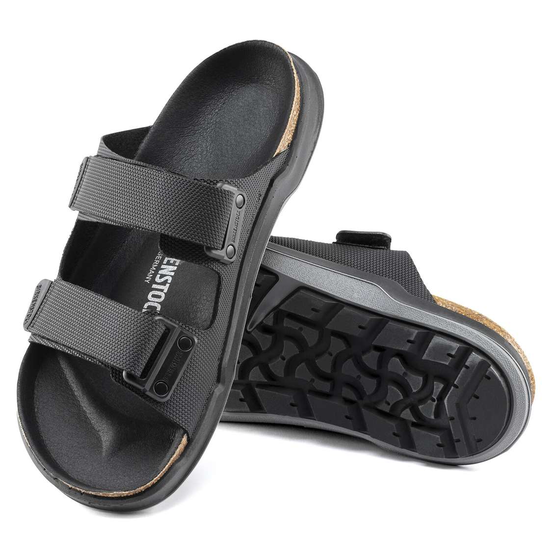 Birkenstock Atacama Birko-Flor Two Strap Sandals Black | aSgOBlbIMhn