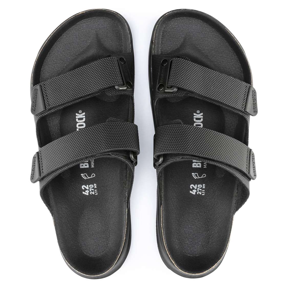 Birkenstock Atacama Birko-Flor Two Strap Sandals Black | aSgOBlbIMhn