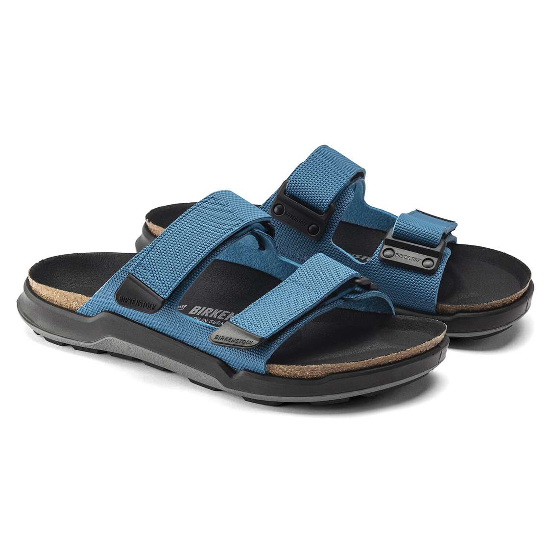 Birkenstock Atacama Birko-Flor Two Strap Sandals Blue | dFOKFSWm44d