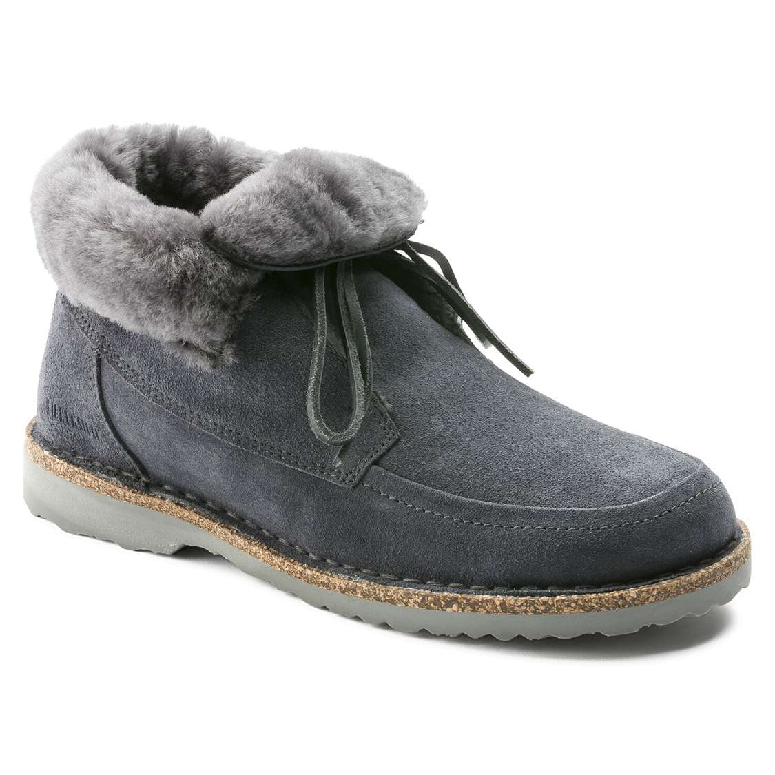 Birkenstock Bakki Suede Leather Boots Deep Grey | IUlUH7FZVMY