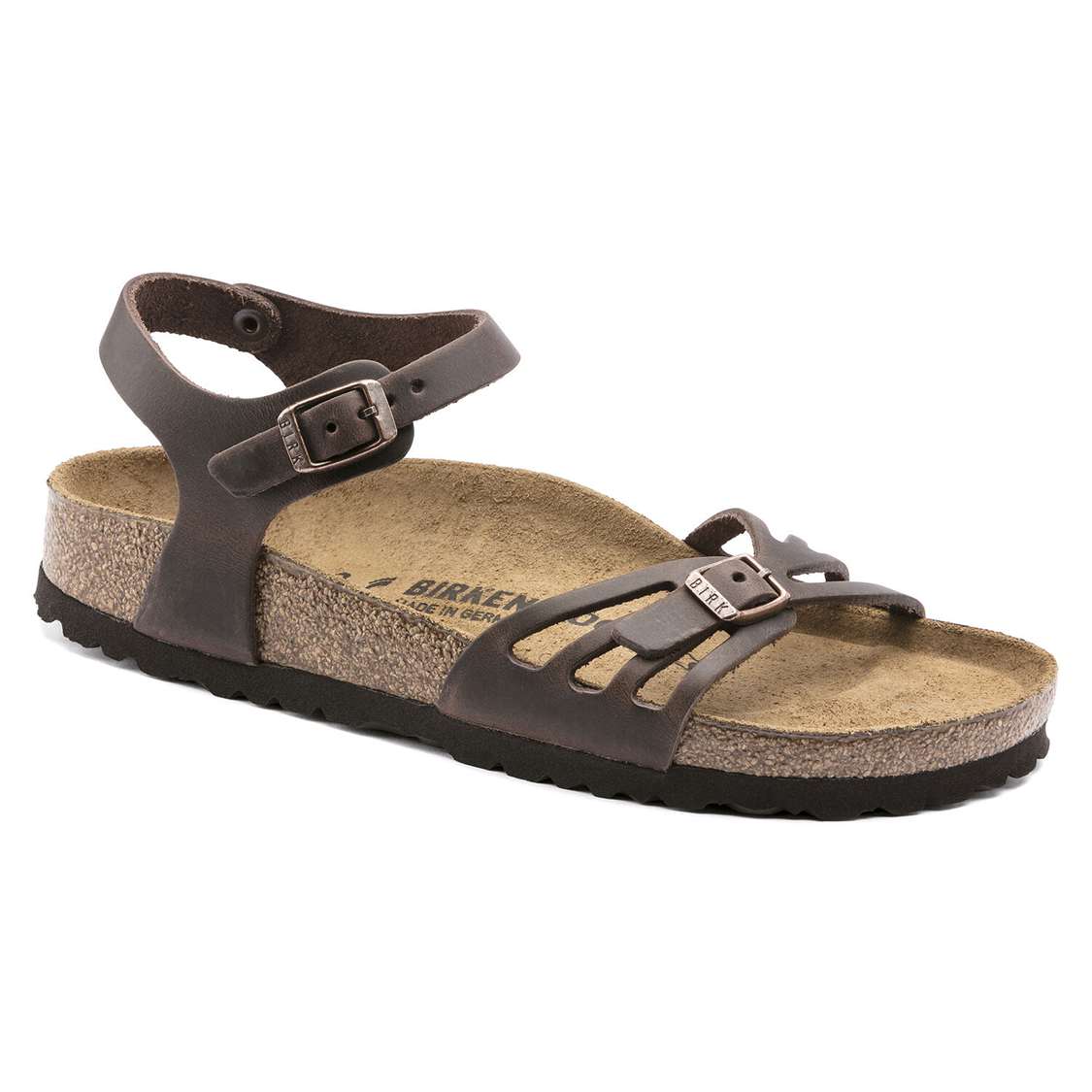 Birkenstock Bali Oiled Leather Back Strap Sandals Brown | Z2TiK2JgkSB