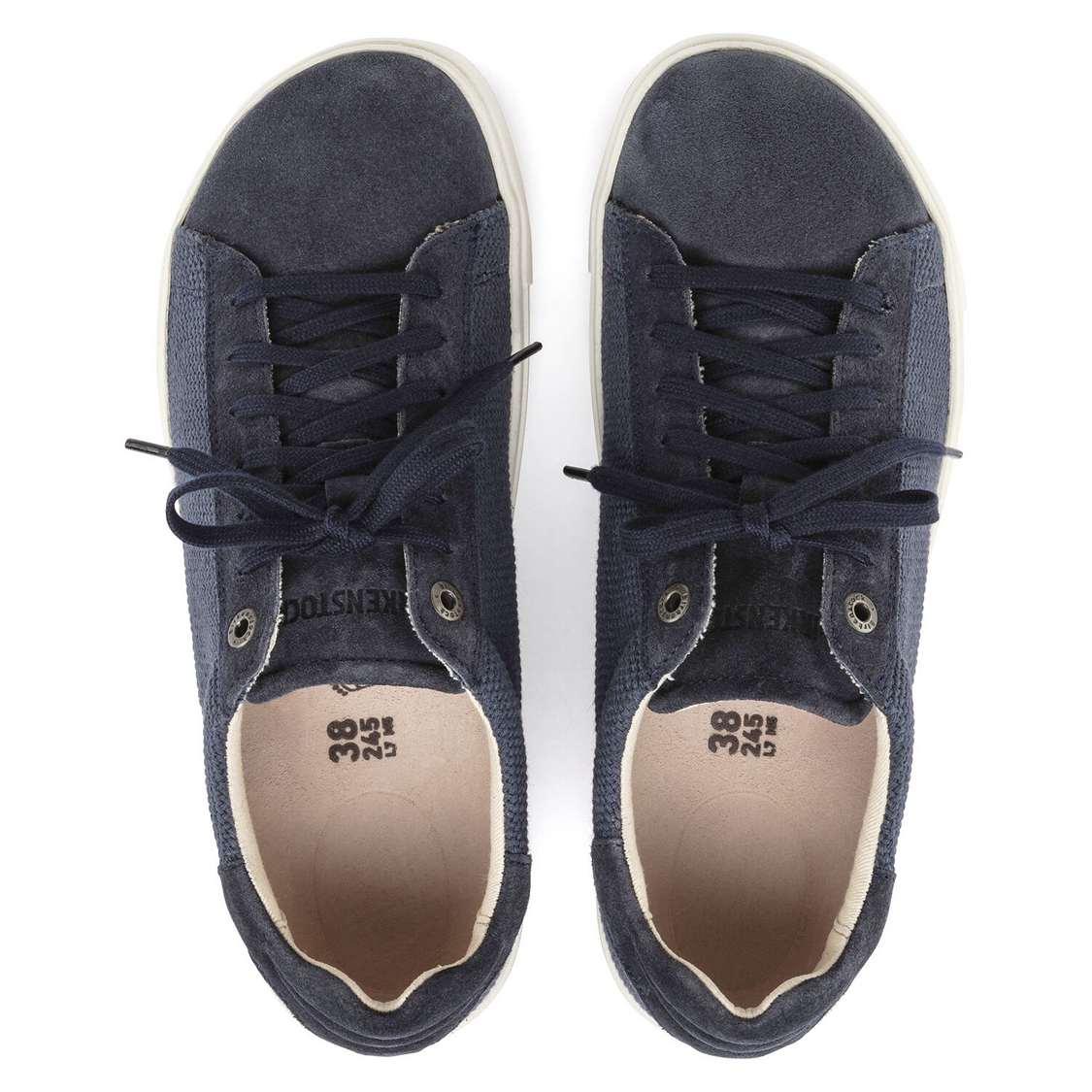 Birkenstock Bend Canvas/Suede Lace Up Shoes Blue | OsQygbTMHH9