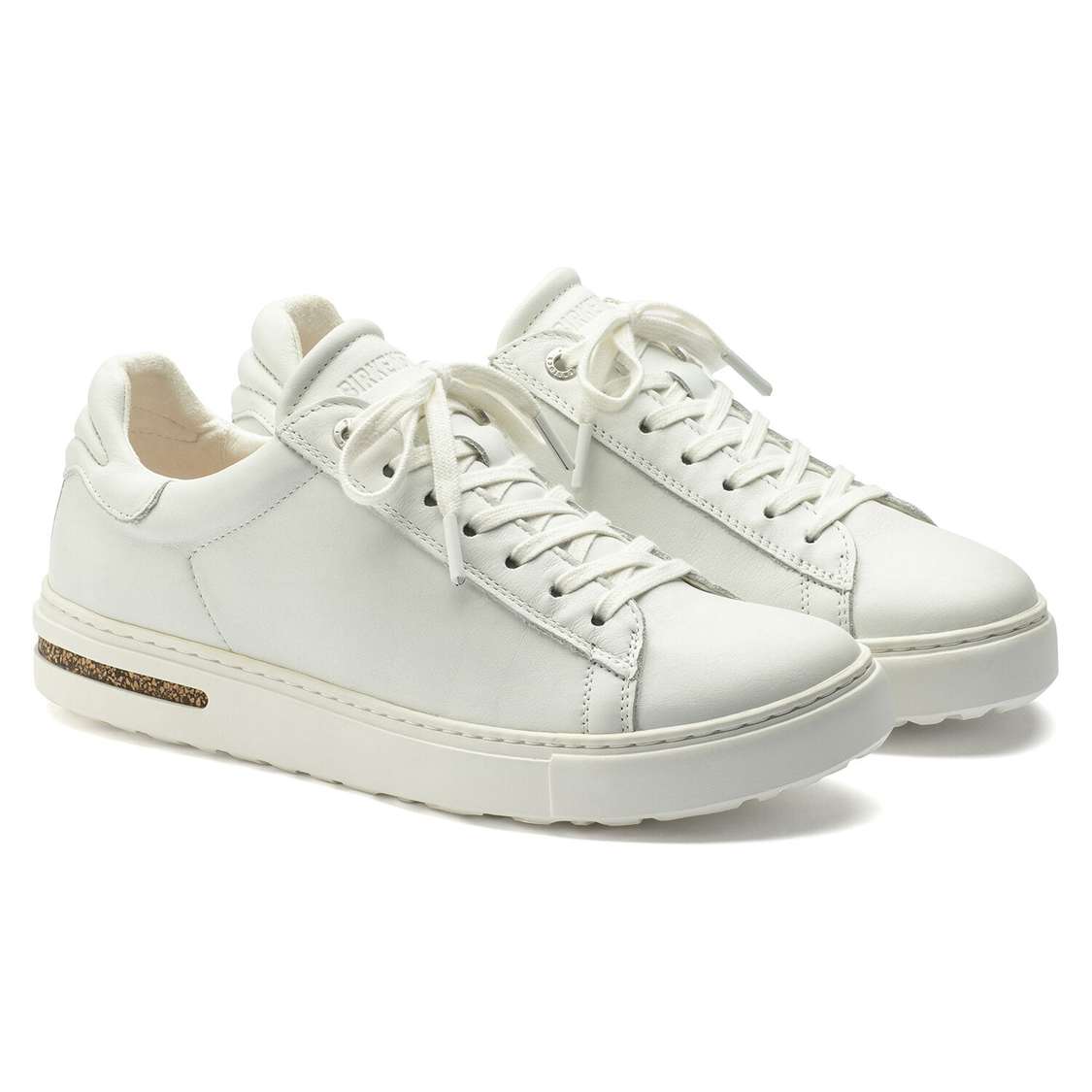 Birkenstock Bend Leather Lace Up Shoes White | IDKlEpVpJL3