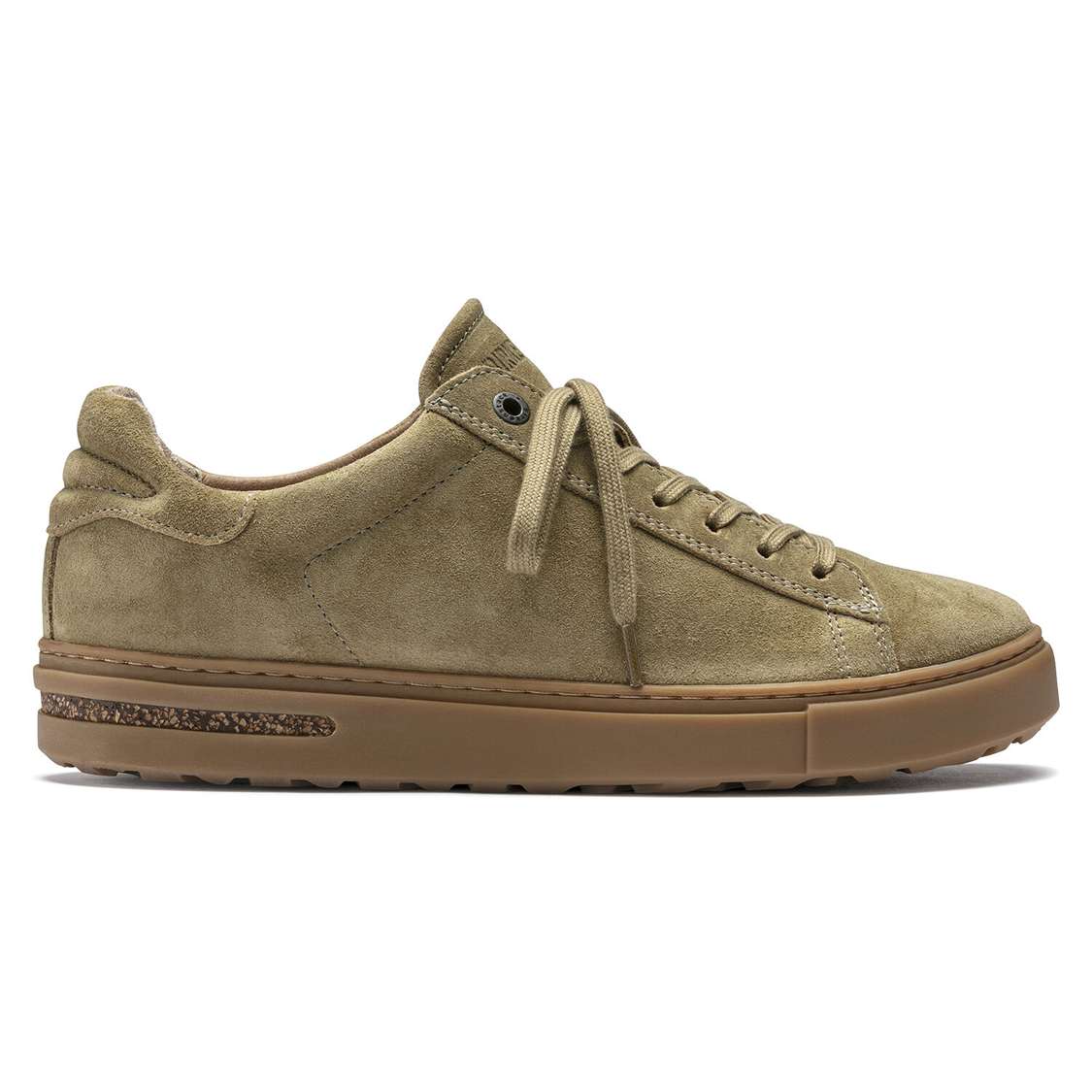 Birkenstock Bend Suede Leather Lace Up Shoes Khaki | pHzXVpBlrU5