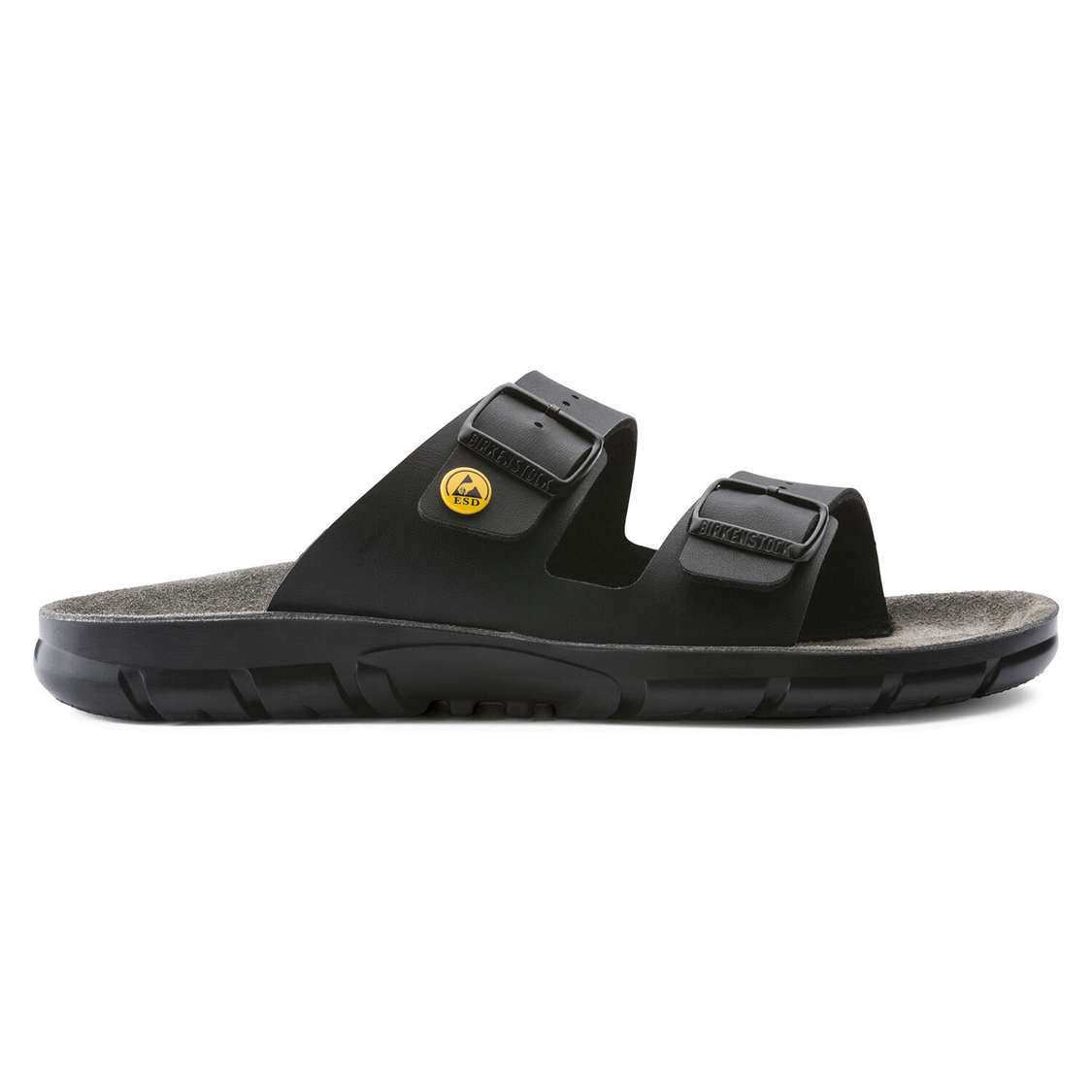 Birkenstock Bilbao ESD Birko-Flor Two Strap Sandals Black | RUx9d71ZsnX