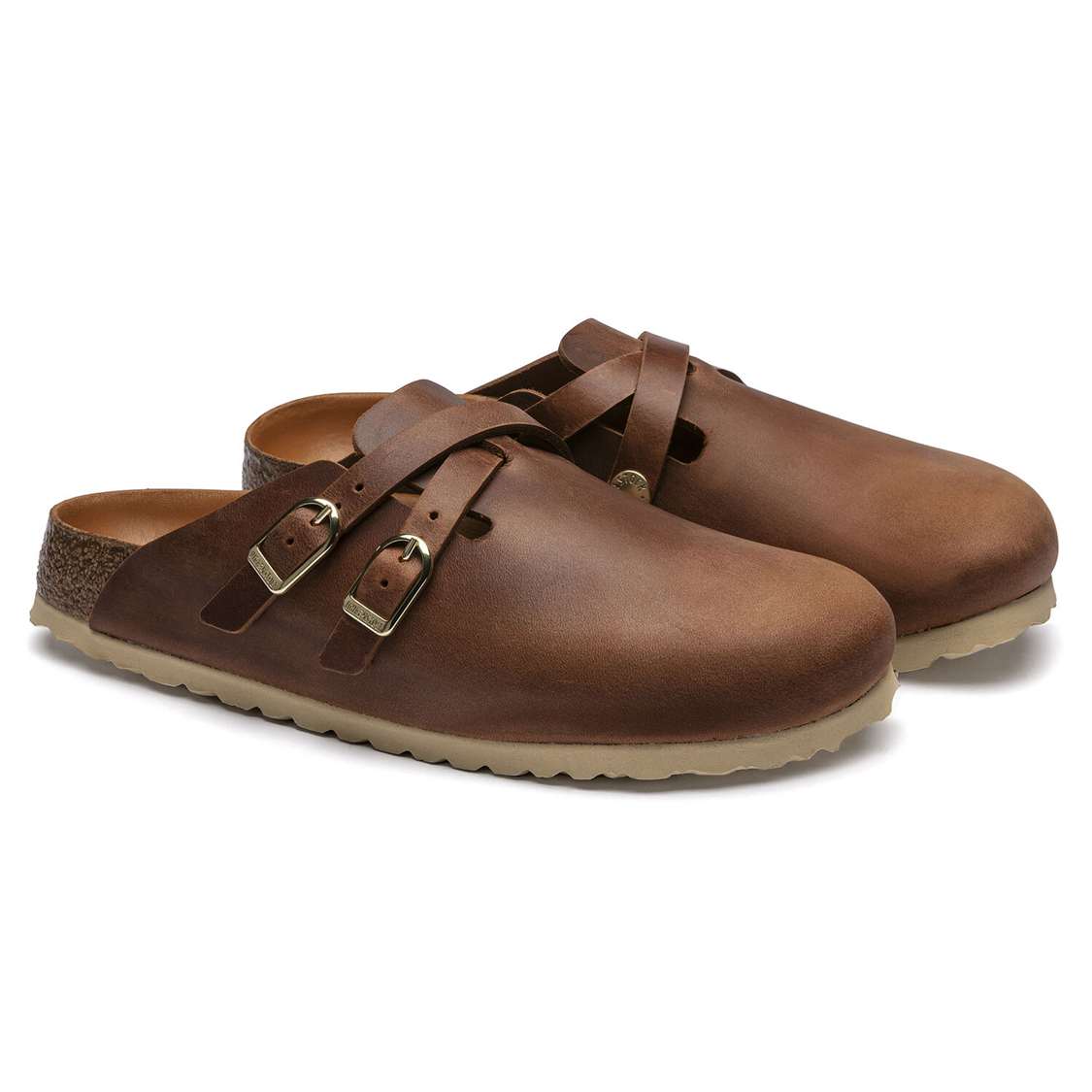 Birkenstock Blair Oiled Leather Clogs Brown | usbrRsyl6Jj