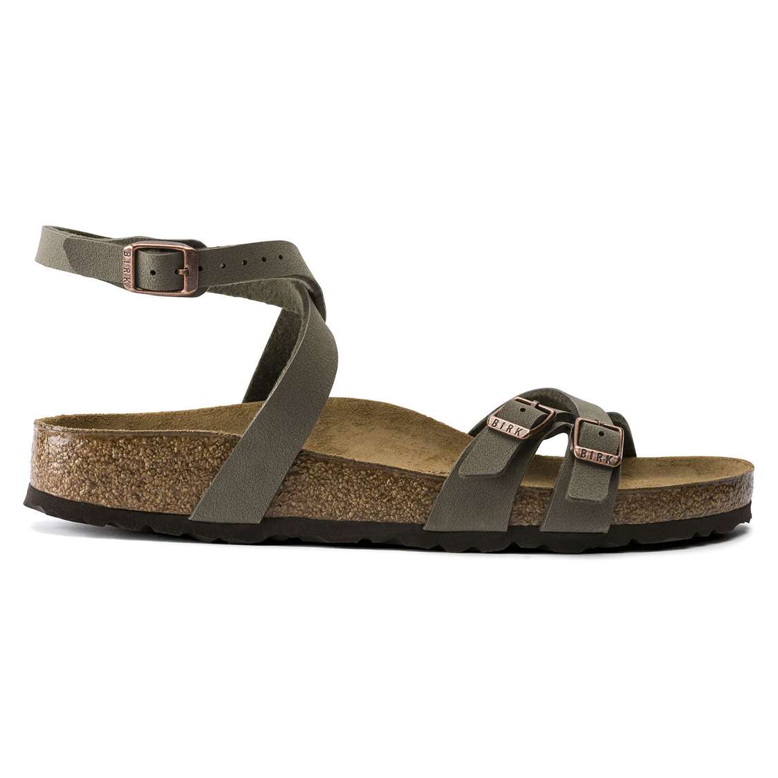 Birkenstock Blanca Birkibuc Multi Strap Sandals Grey | oaNRbRC55tg