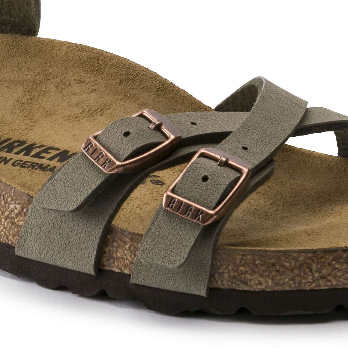 Birkenstock Blanca Birkibuc Multi Strap Sandals Grey | oaNRbRC55tg