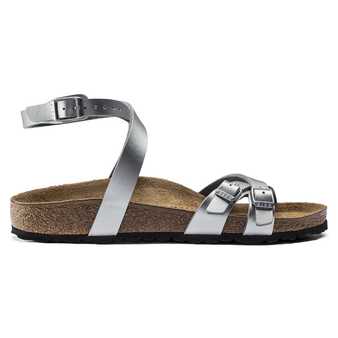 Birkenstock Blanca Birko-Flor Back Strap Sandals Silver | vYE8NPDRCPo