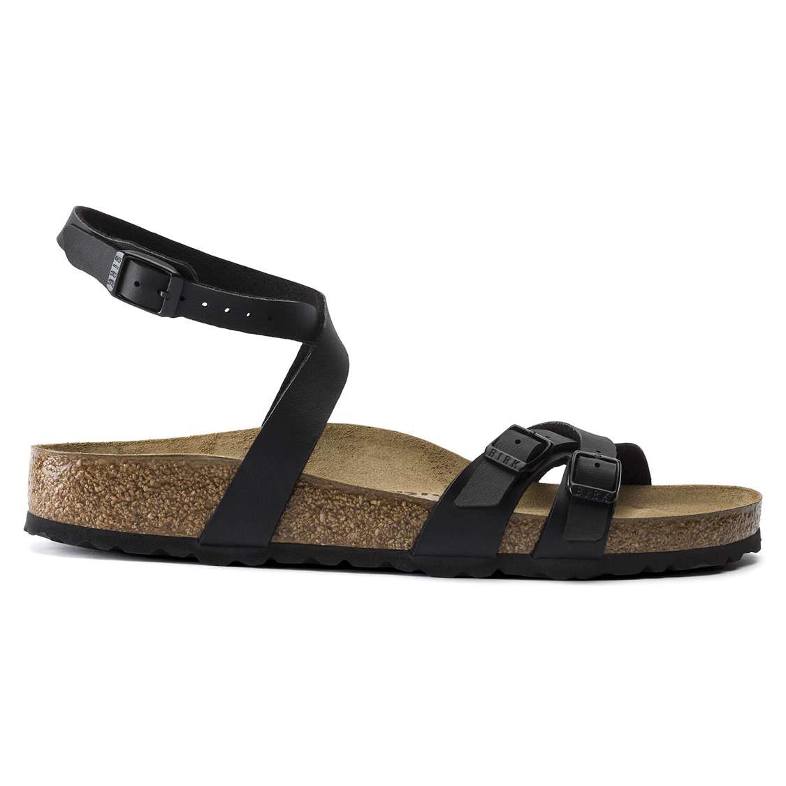 Birkenstock Blanca Birko-Flor Multi Strap Sandals Black | 8xUEh5Ey8oq